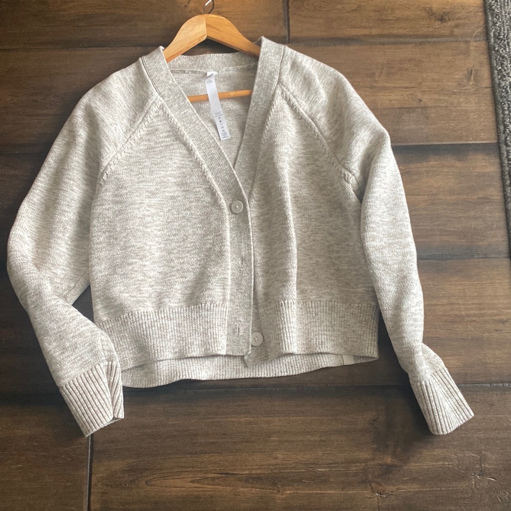 LULULEMON // Boxy Cotton Blend Cardigan Sweater
